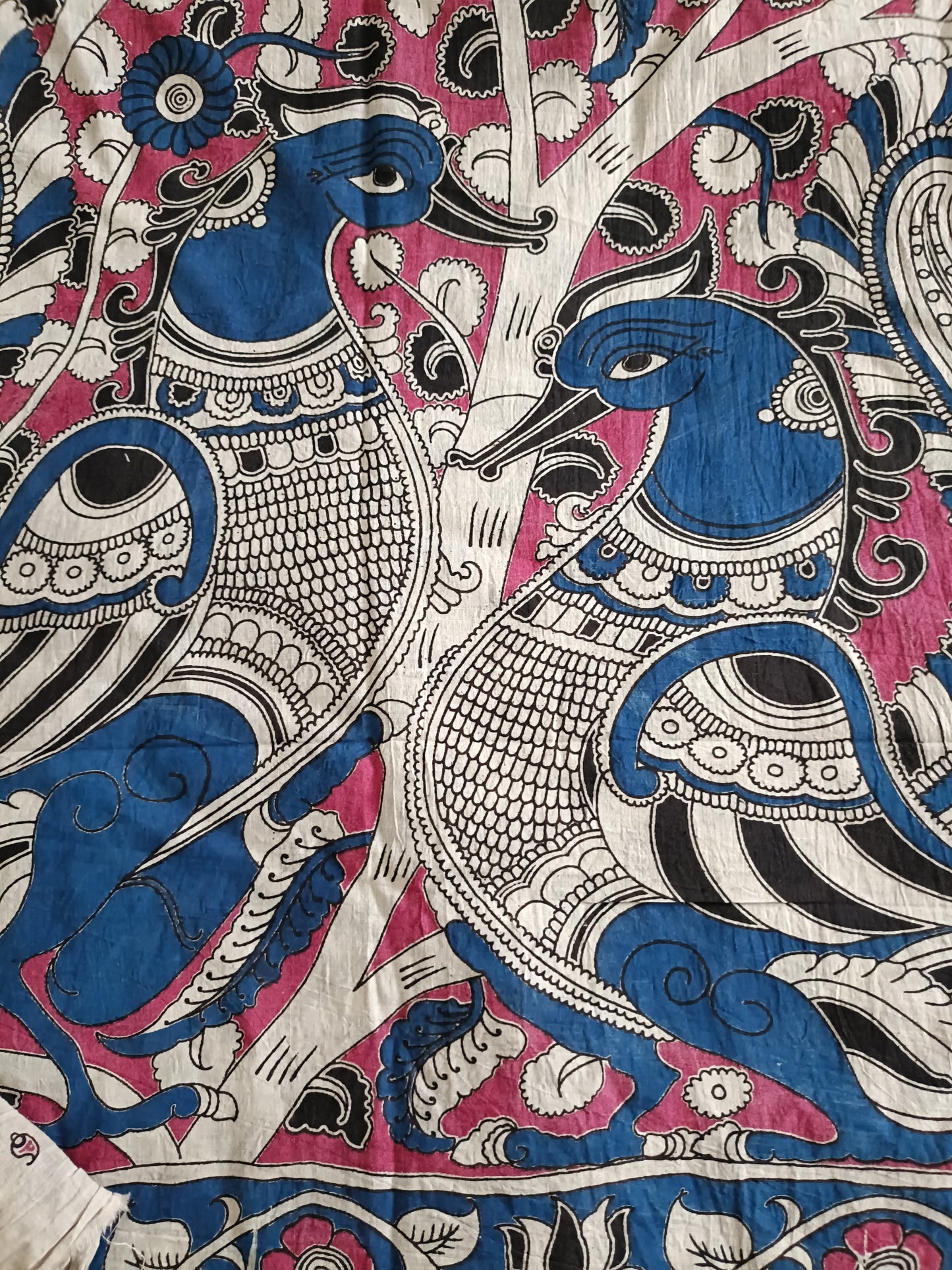 Handmade Kalamkari Mul Cotton Sarees