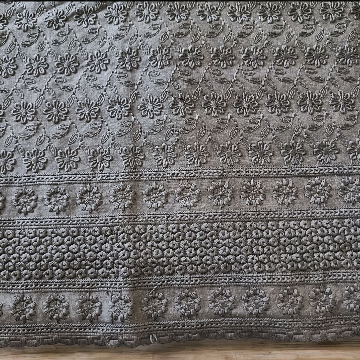 श्यामलिमा - Chikankari Cotton Blouse Fabric - Fabric | Tags: Chikankari Cotton Textile