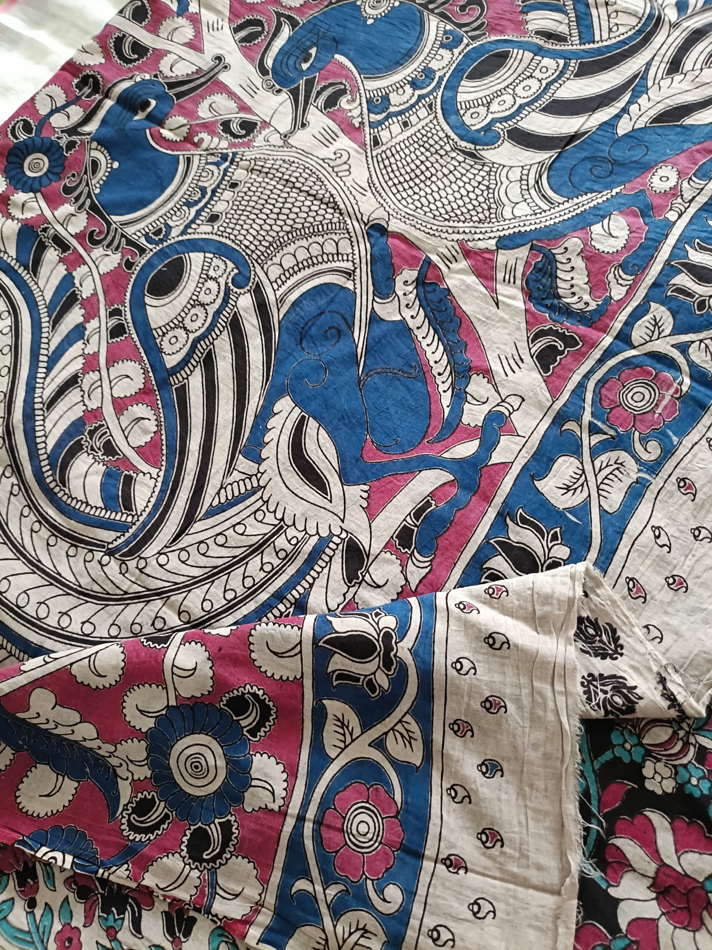 Handmade Kalamkari Mul Cotton Sarees