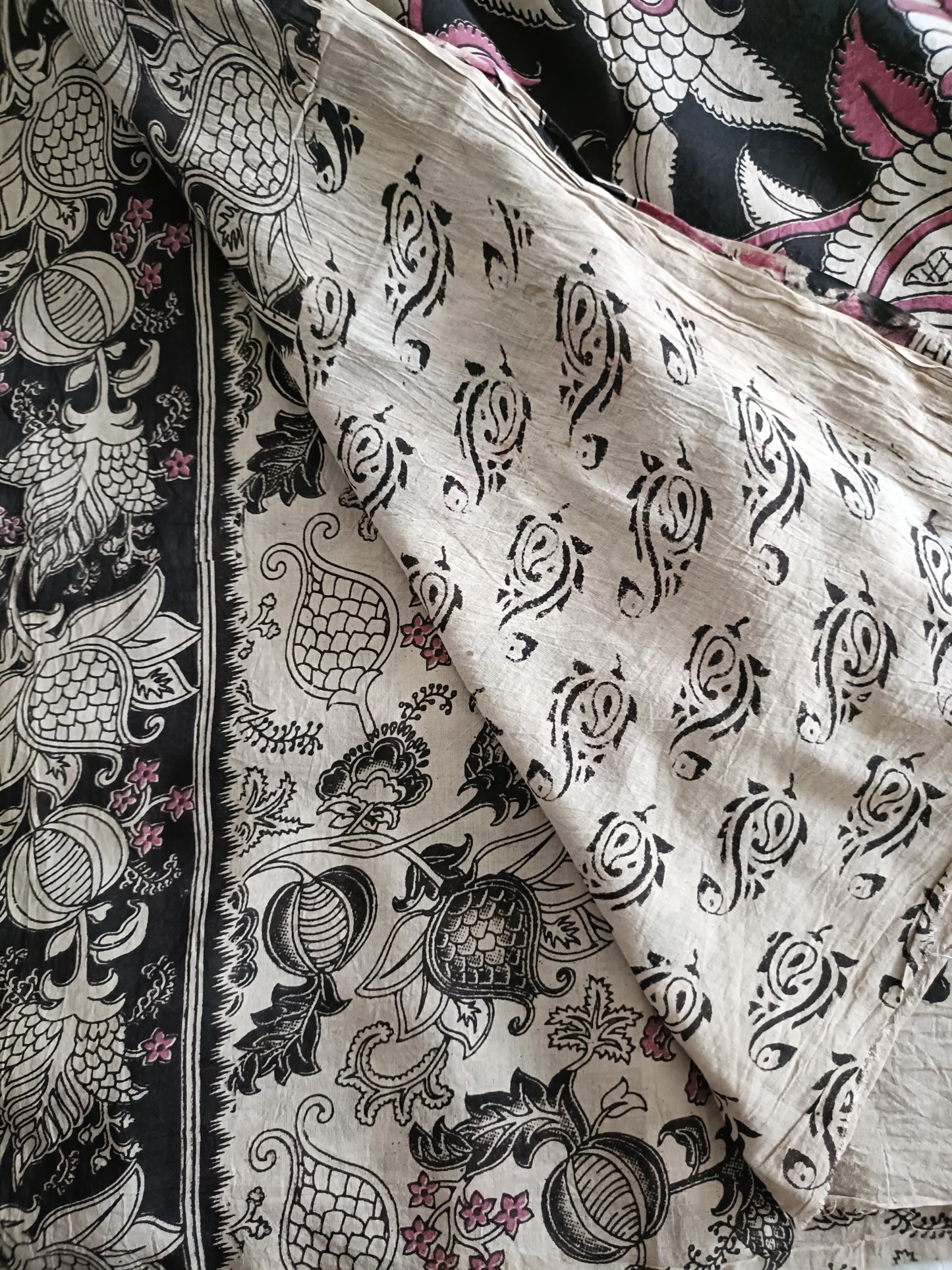 Handmade Kalamkari Mul Cotton Sarees