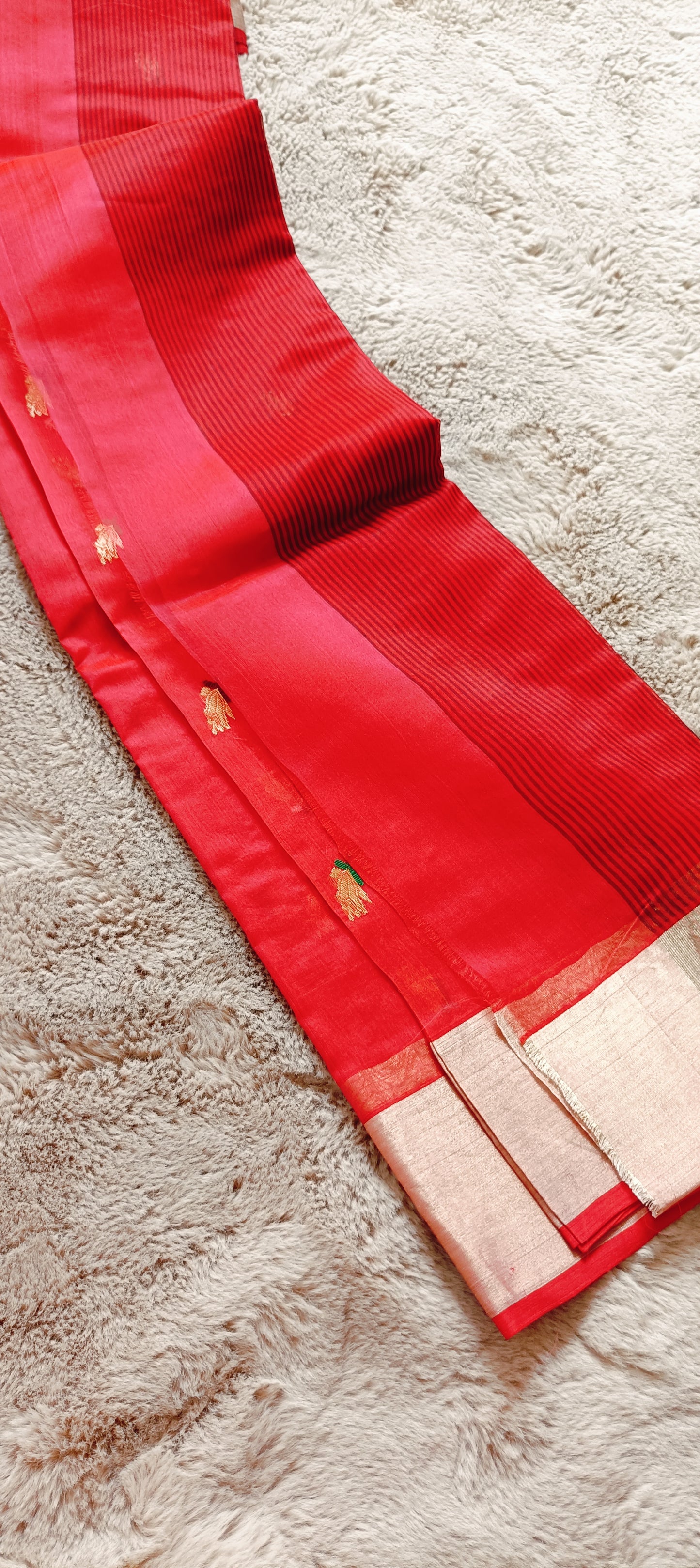 Pure Katan Chanderi Silk Saree