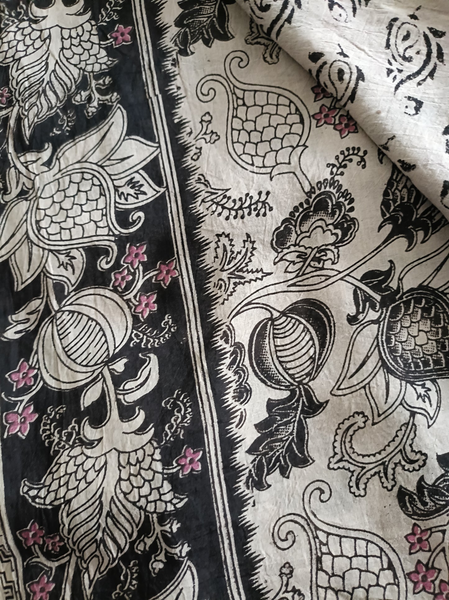 Handmade Kalamkari Mul Cotton Sarees