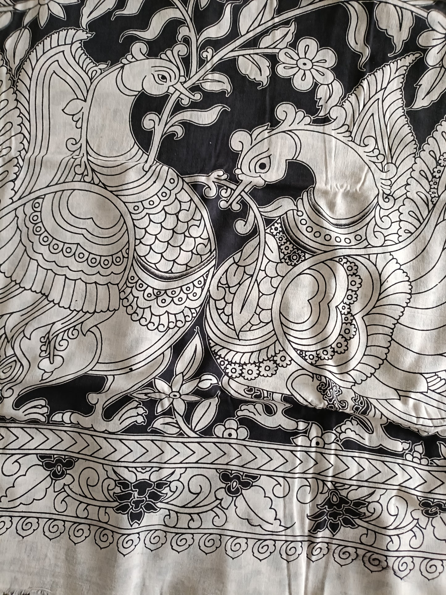 Handmade Kalamkari Mul Cotton Sarees