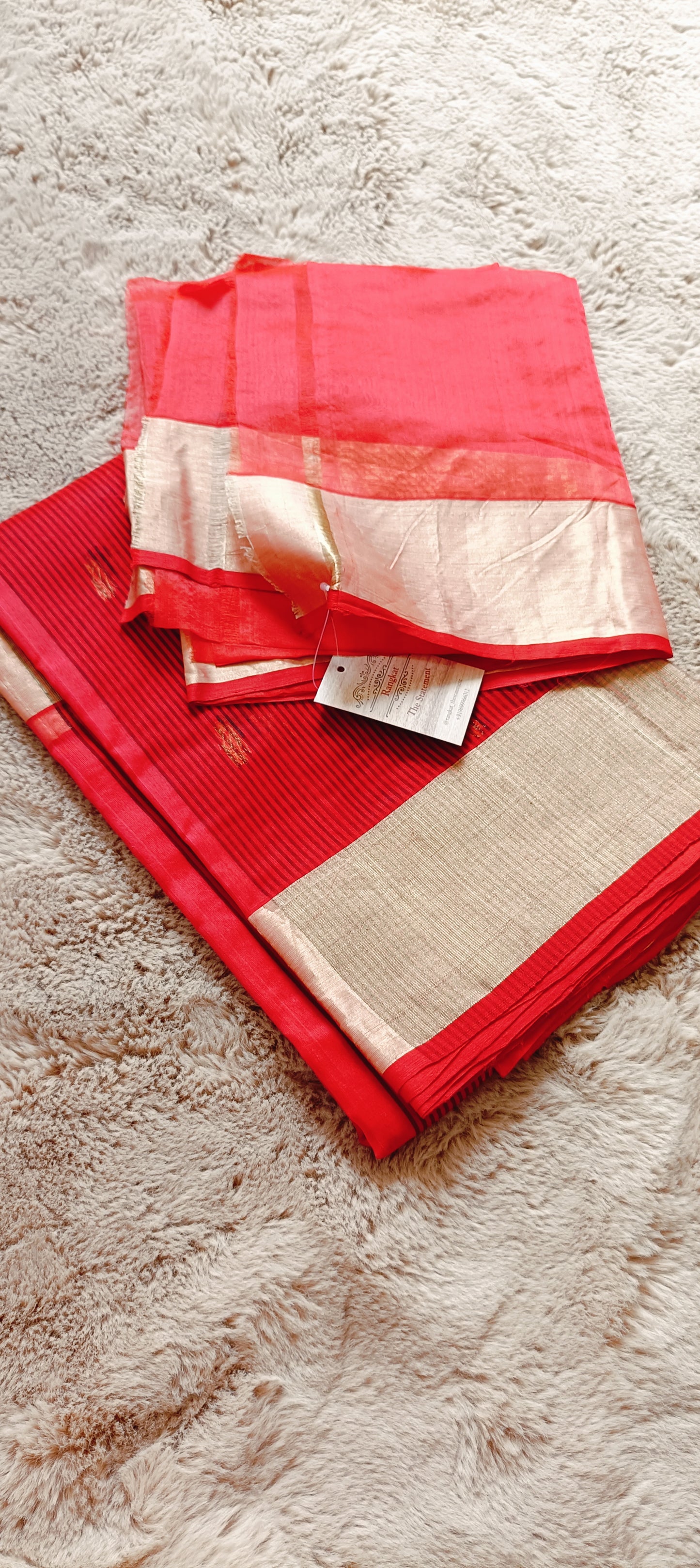 Pure Katan Chanderi Silk Saree