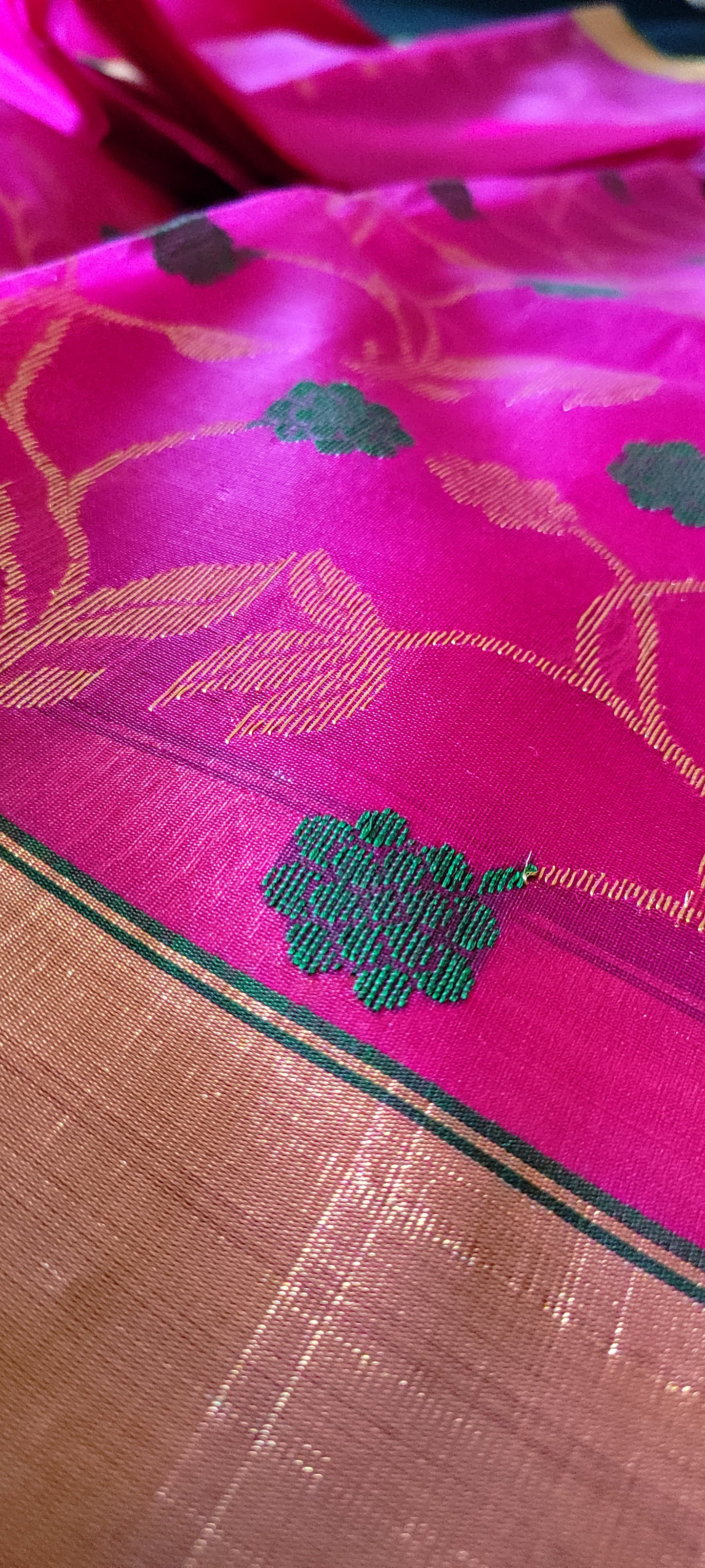 Pure Katan Chanderi Silk Saree