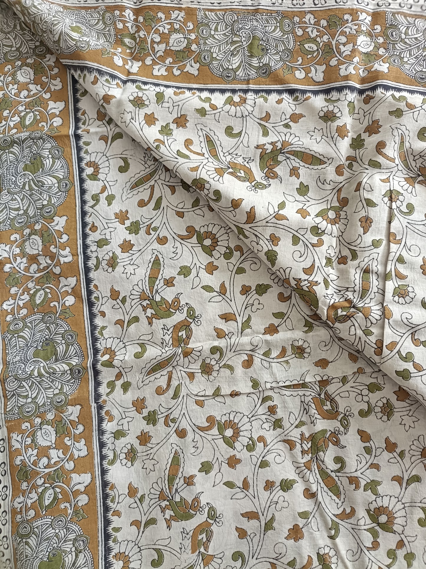 Handmade Kalamkari Mul Cotton Sarees