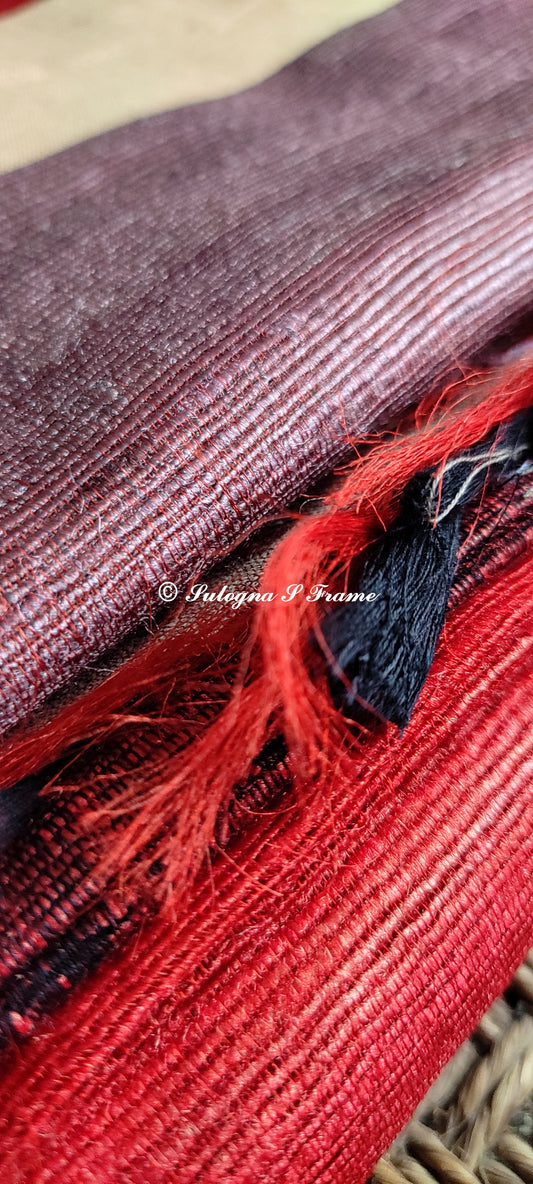 Handwoven Bhagalpur Ghitcha Tussar Silk Saree