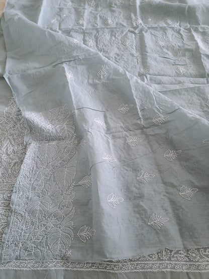 Chikankari Cotton Apparel Kurta Fabric