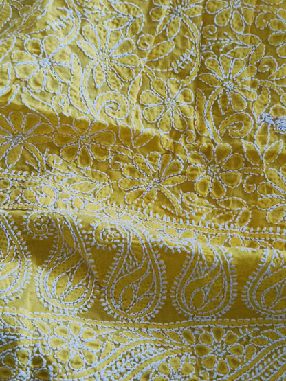 Chikankari Cotton Apparel Kurta Fabric