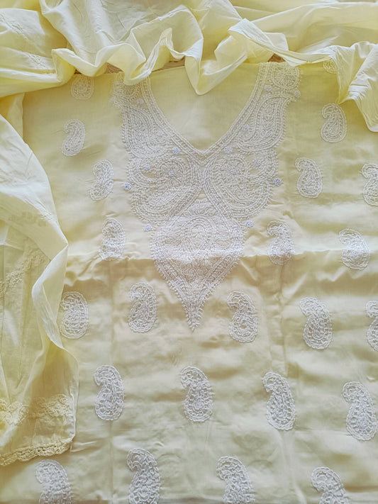 Handcrafted Chikankari Full Apparel Suit set