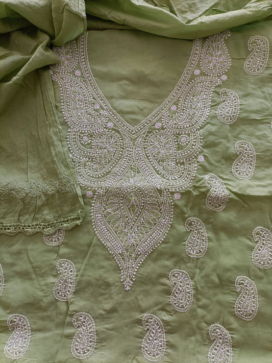 Handcrafted Chikankari Full Apparel Suit set