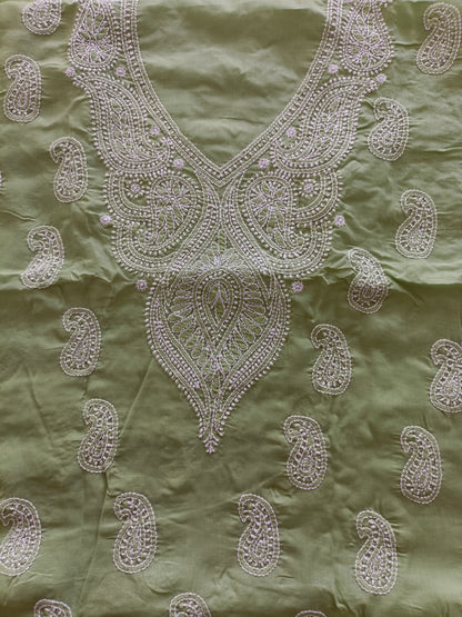 Handcrafted Chikankari Full Apparel Suit set
