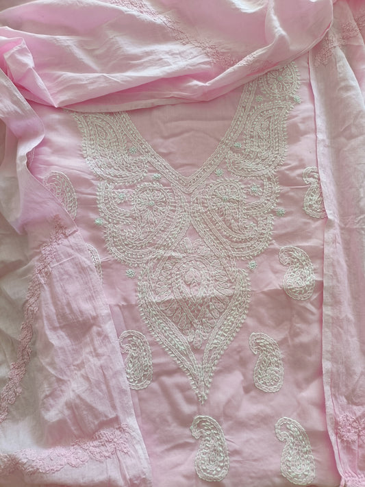 Handcrafted Chikankari Full Apparel Suit set