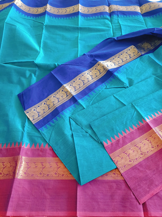 चारु | Charu - Traditional Kanchi South Cotton Saree - Saree | Tags: South Cotton