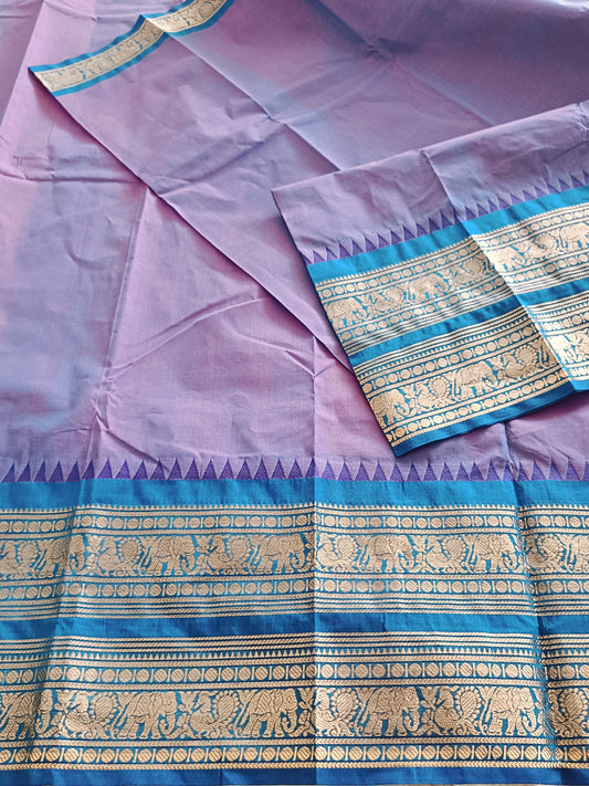 à¤¸à¥à¤‚à¤¦à¤°à¤¿à¤•à¤¾ | Sundarika - Traditional Kanchi South Cotton Saree - Saree | Tags: South Cotton