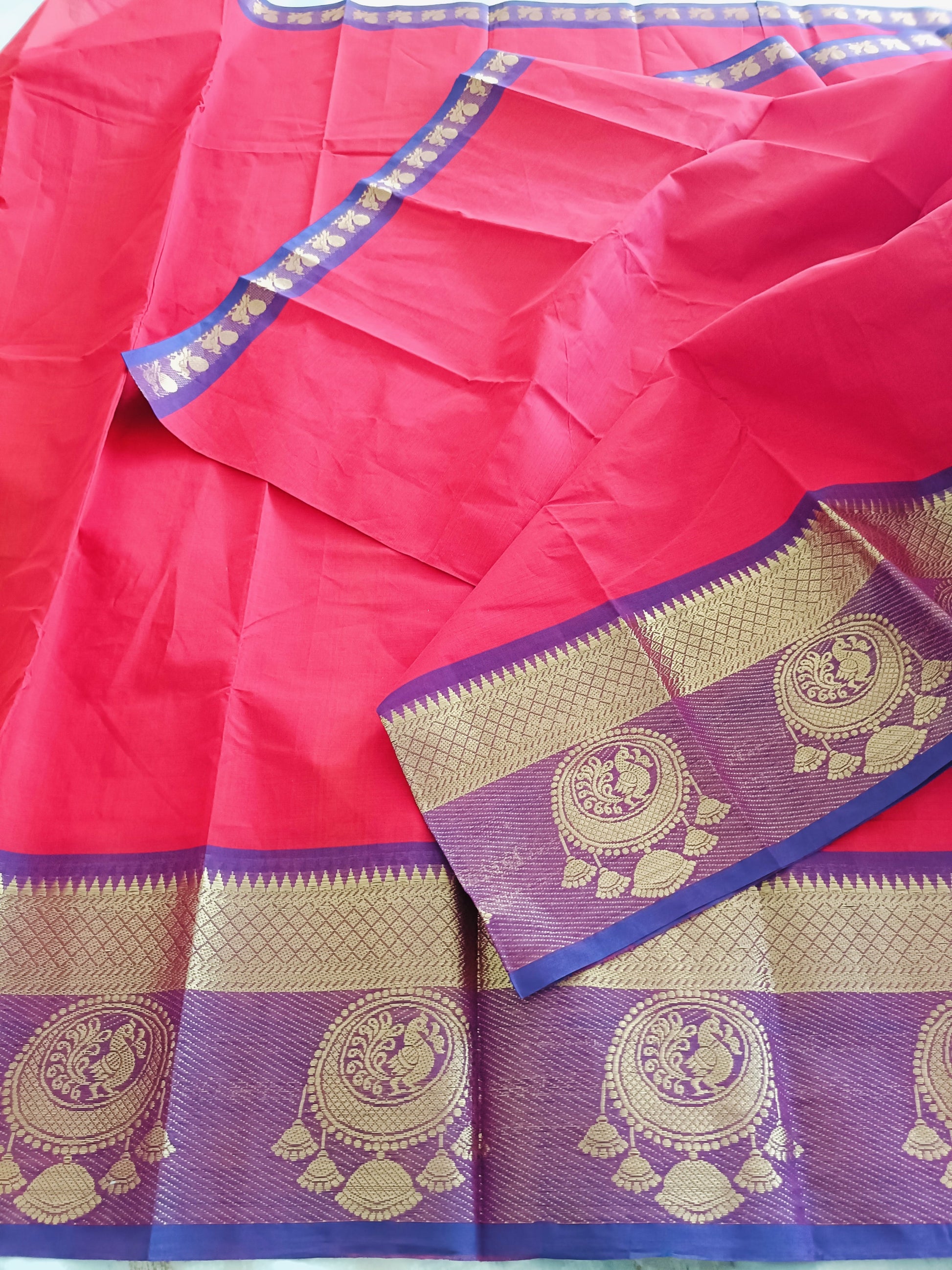 à¤°à¥‚à¤ªà¤² | Rupal - Traditional Kanchi South Cotton Saree - Saree | Tags: South Cotton