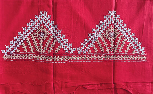 रक्तप्रभा - Pure Cotton Kutchi Cotton Fabric Blouse - Fabric | Tags: Kutchi Cotton Fabric Blouse