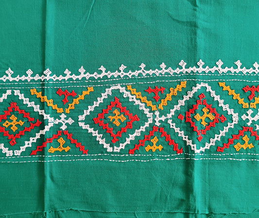 पलाशपर्ण - Pure Cotton Kutchi Cotton Fabric Blouse - Fabric | Tags: Kutchi Cotton Fabric Blouse