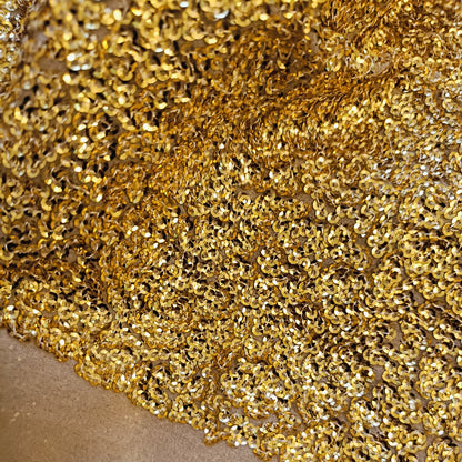 à¤¤à¥‡à¤œà¤¸à¥à¤µà¤¿à¤¤à¤¾ - Premium Georgette Super Sequins Embroidery Fabric - Fabric | Tags: Silk