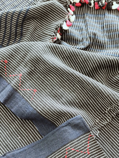 स्वाह - Pure Handwoven Kala Cotton Saree - Sustainable l Organic l Ethical
