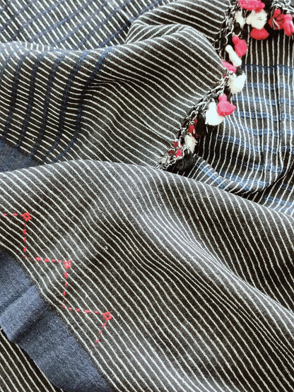 स्वाह - Pure Handwoven Kala Cotton Saree - Sustainable l Organic l Ethical