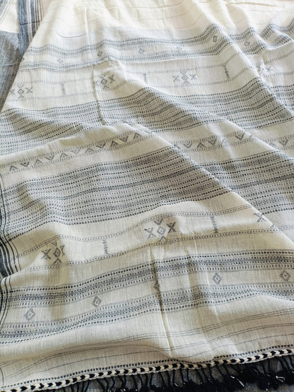 सांचा - Pure Handwoven Kala Cotton Saree - Sustainable l Organic l Ethical