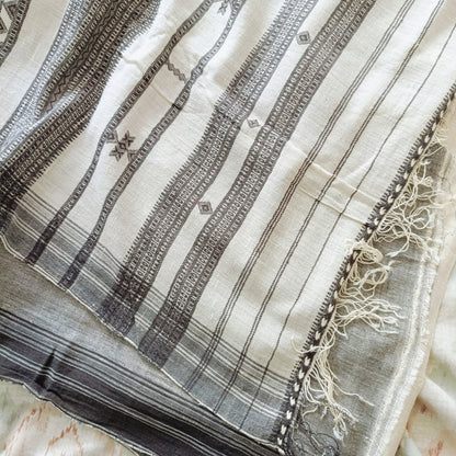 विरासत - Pure Handwoven Kala Cotton Saree - Sustainable l Organic l Ethical