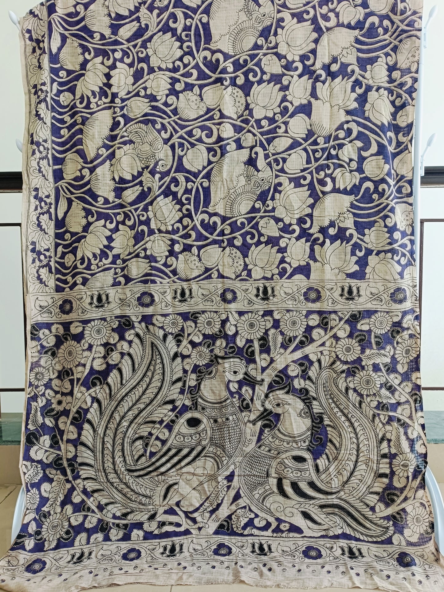 सिता - Pure Kota Handloom Cotton Handcrafted Kalamkari Sareep
