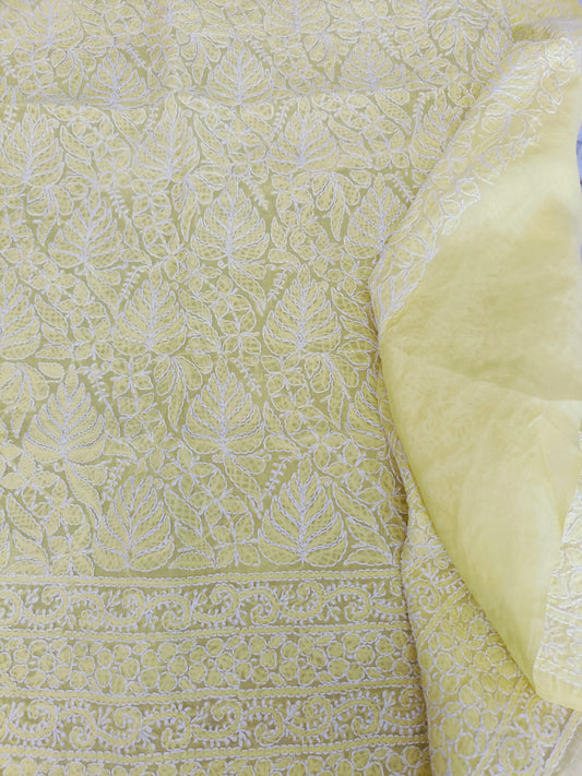 आभाl - Chikankari Cotton Apparel Kurta Fabric