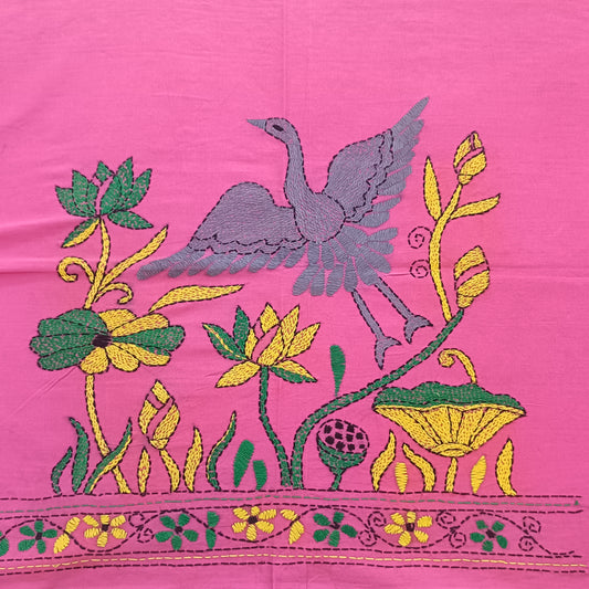 ईशानी – Designer Kantha Stitch Blouse Fabric