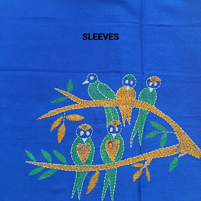 श्रेया – Designer Kantha Stitch Blouse Fabric