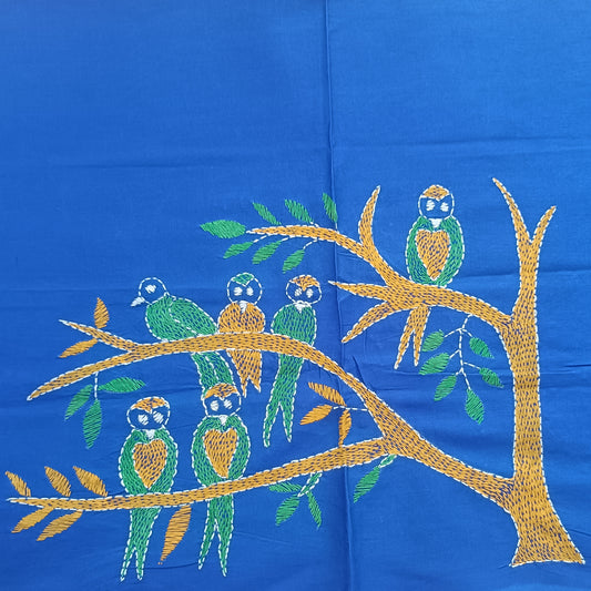 श्रेया – Designer Kantha Stitch Blouse Fabric