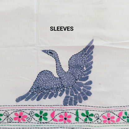 नंदिता – Designer Kantha Stitch Blouse Fabric
