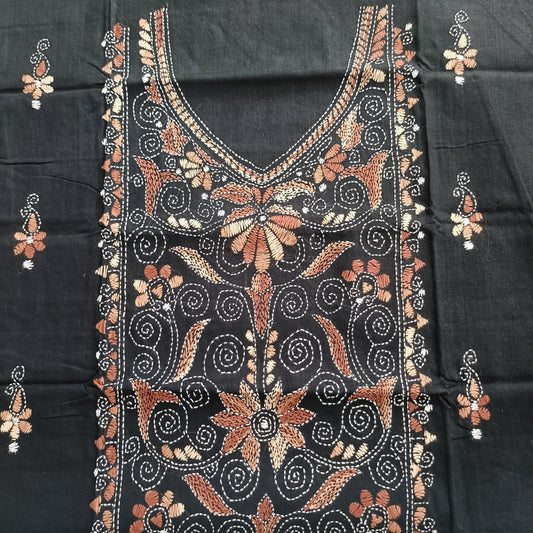 रजनी – Pure Cotton Kantha Stitch Kurta Fabric