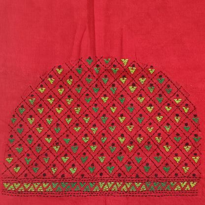मृणालिनी – Designer Kantha Stitch Blouse Fabric