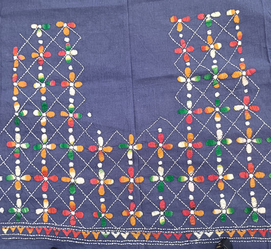 ज्योत्स्ना – Designer Kantha Stitch Blouse Fabric