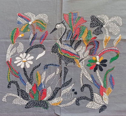 रूपाली – Designer Kantha Stitch Blouse Fabric
