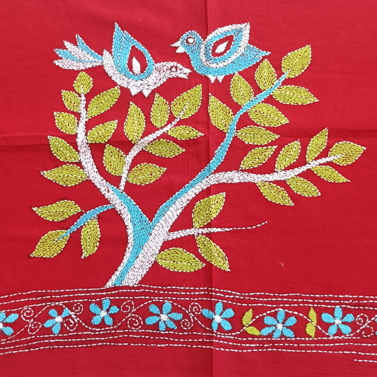 यामिनी – Designer Kantha Stitch Blouse Fabric