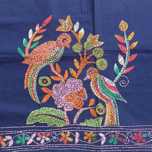 सुहानी – Designer Kantha Stitch Blouse Fabric