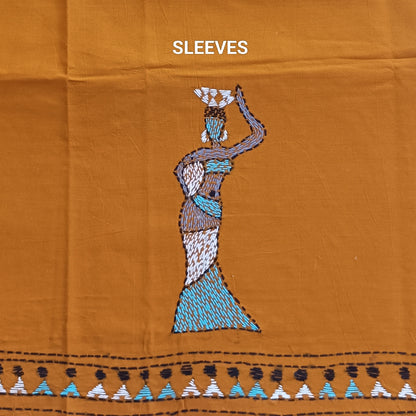 वैदेही – Designer Kantha Stitch Blouse Fabric