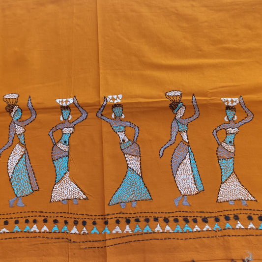 वैदेही – Designer Kantha Stitch Blouse Fabric
