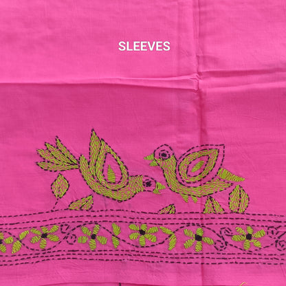 रश्मि – Designer Kantha Stitch Blouse Fabric