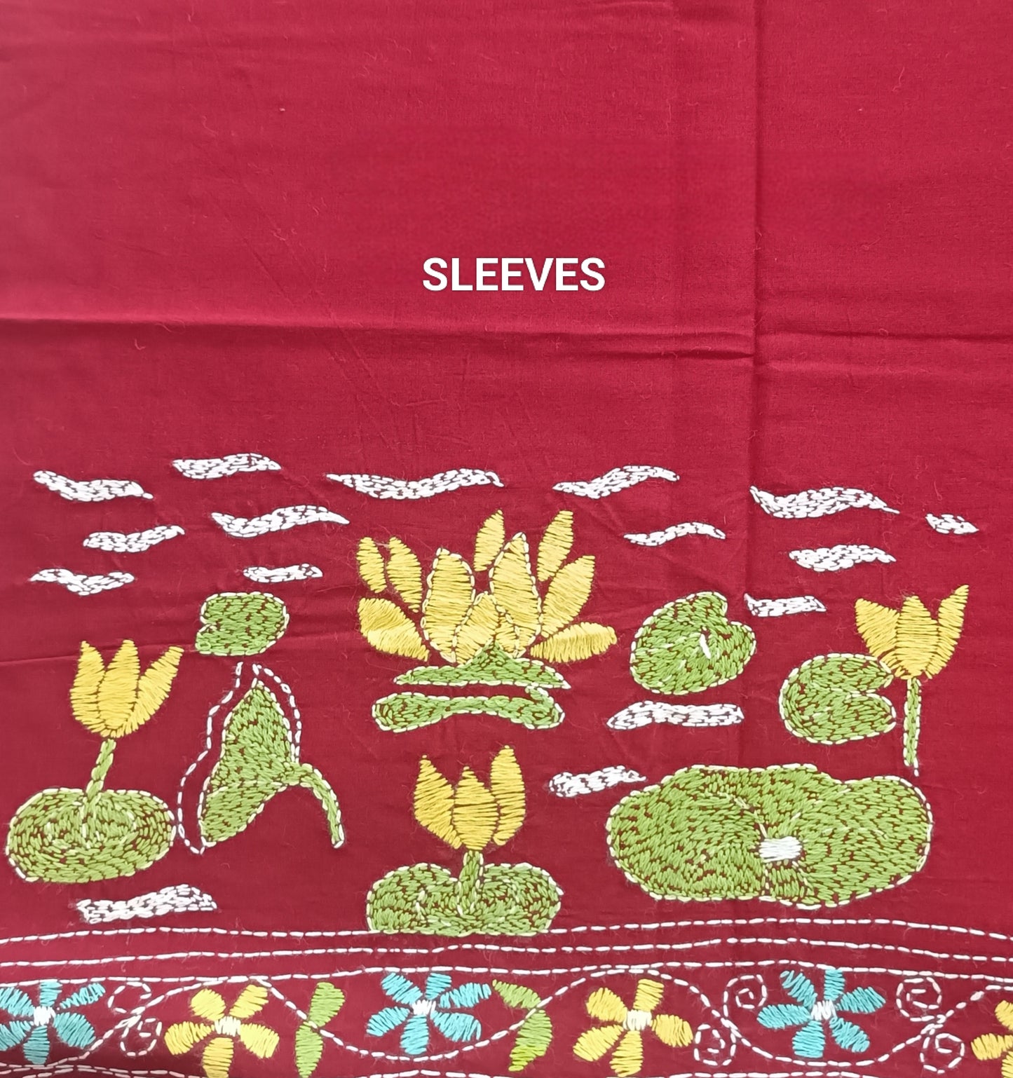 भावना – Designer Kantha Stitch Blouse Fabric