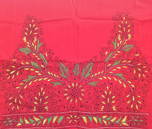 वसुंधरा – Designer Kantha Stitch Blouse Fabric