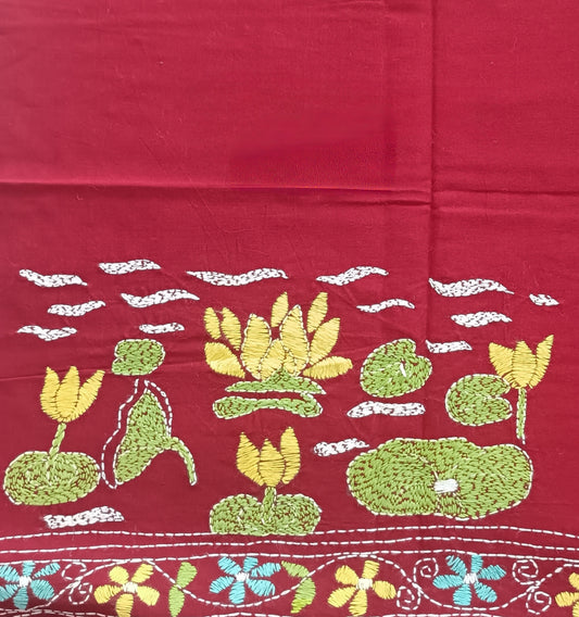 भावना – Designer Kantha Stitch Blouse Fabric