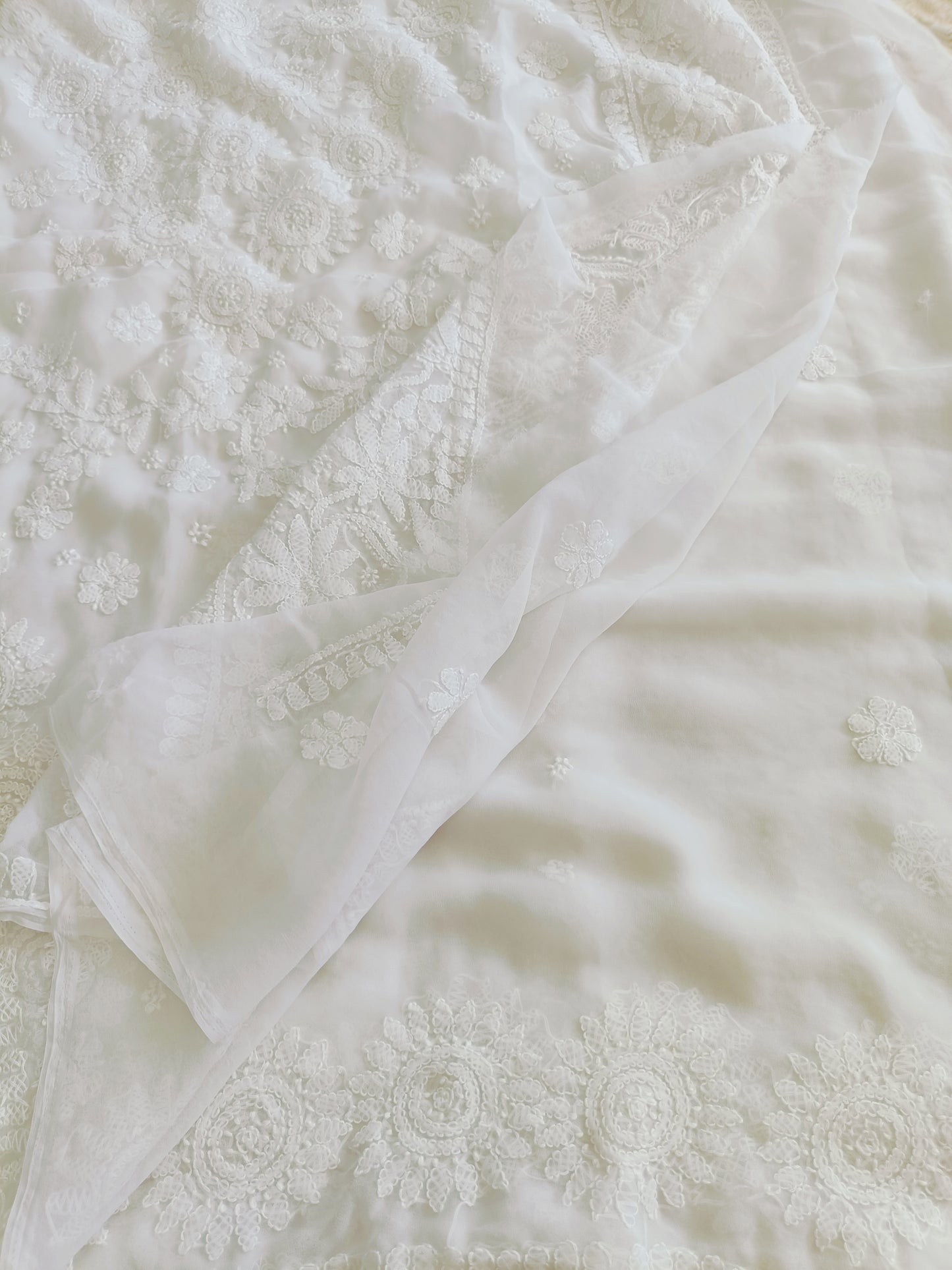 रश्मि - Soft Georgette Chikankari Saree