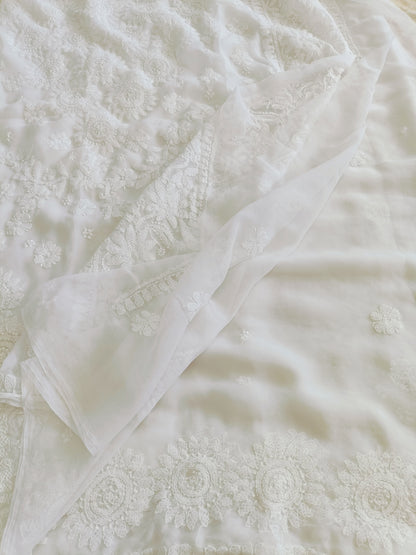 रश्मि - Soft Georgette Chikankari Saree