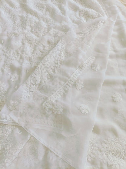 रश्मि - Soft Georgette Chikankari Saree