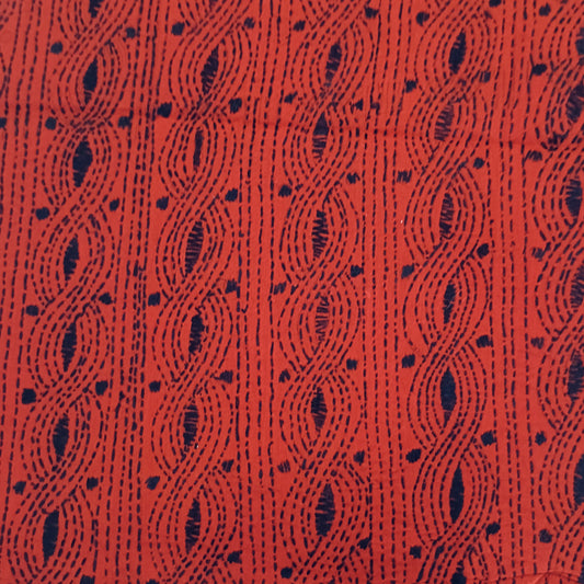 Kantha Stitch Cotton Blouse Fabric
