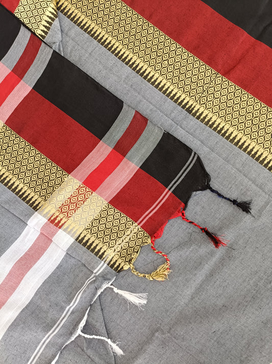 शैला - Bengal Cotton Handwoven Sarees